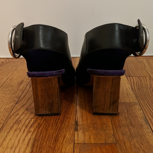 Celine Wood Block Heel Slingback - Picture 3 of 5